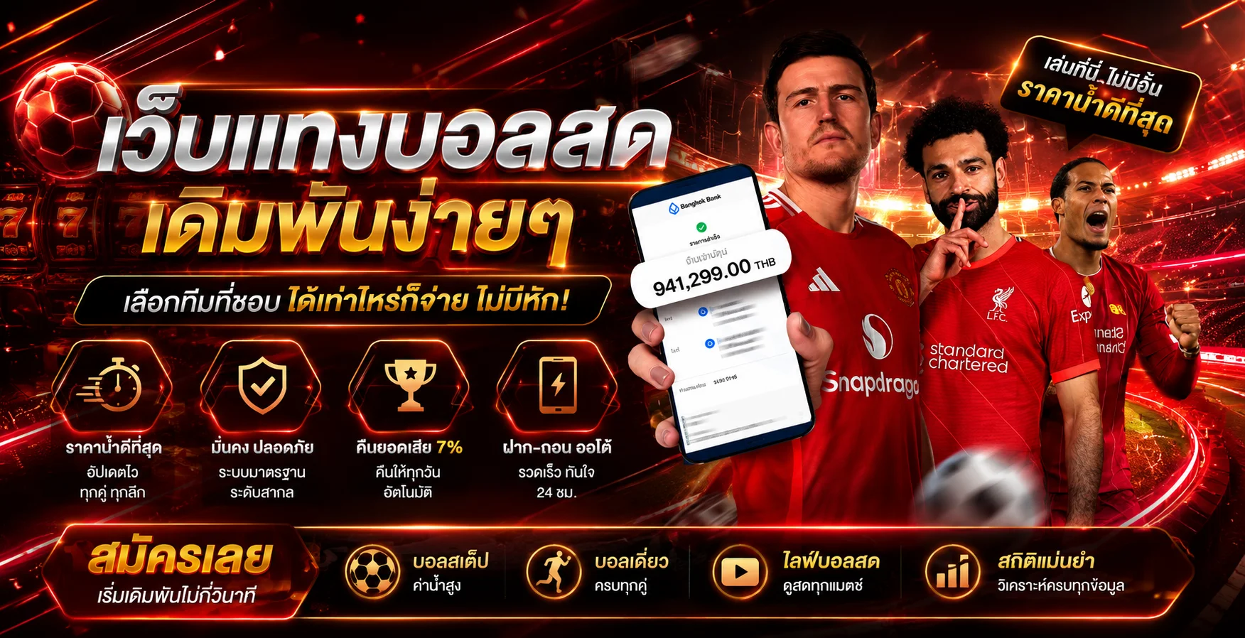 แทงบอลออนไลน์ WINKKUB888 ราคาน้ำดี ครบทุกลีก
