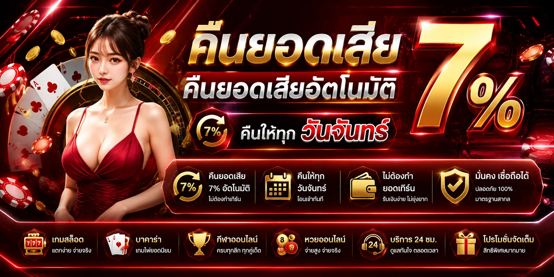 คาสิโนออนไลน์ WINKKUB888 ถ่ายทอดสด บาคาร่า รูเล็ต